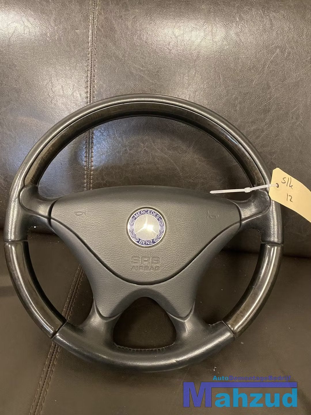 MERCEDES SLK R170 W208 CLK HOUT stuur met airbag leer zwart, Auto-onderdelen, Besturing, Gebruikt, Mercedes-Benz AG, Mercedes-Benz