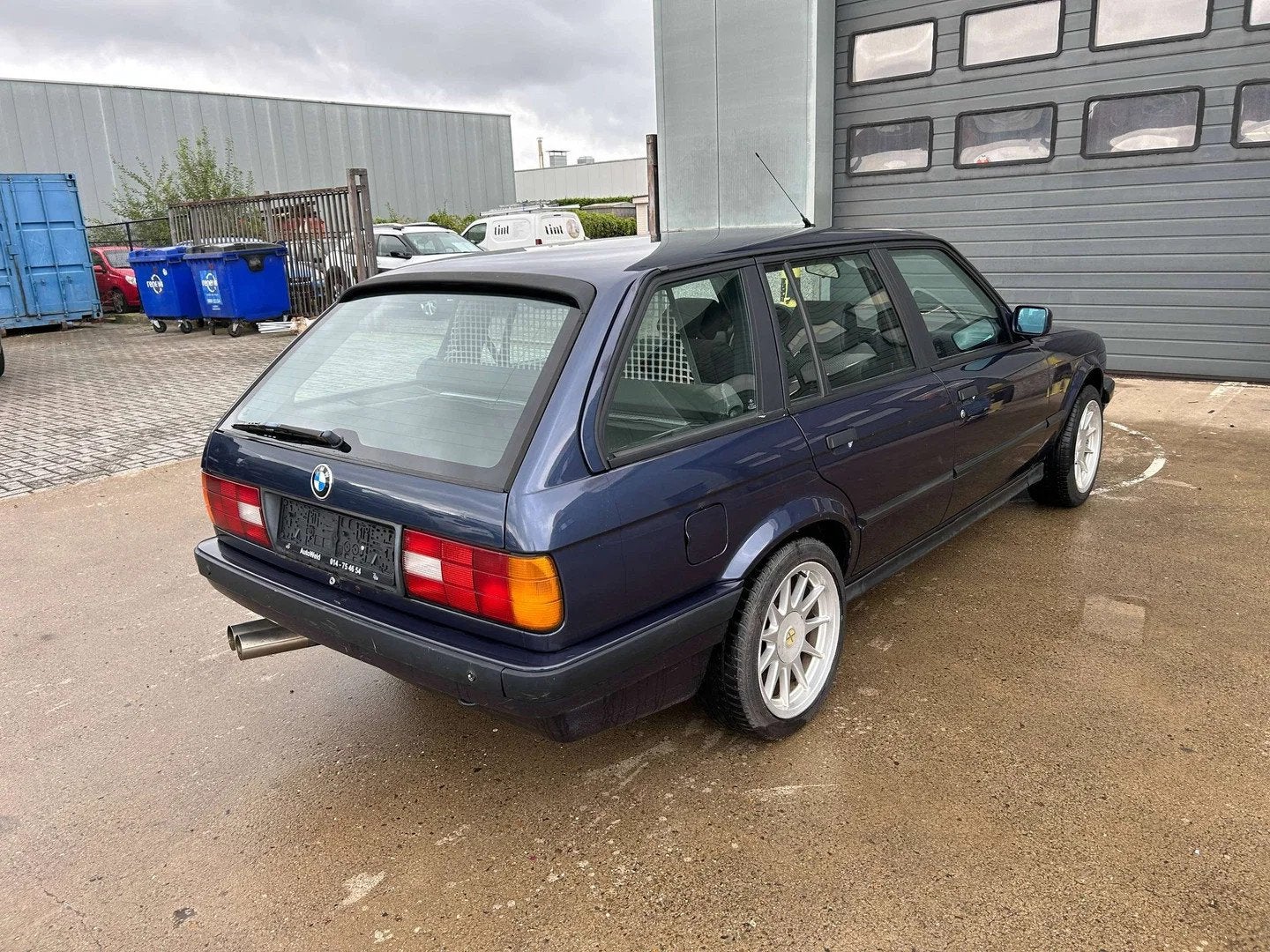 BMW 3 Serie 320 (bj 1989, automaat), Auto's, Automaat, Stof, Blauw, 129 pk
