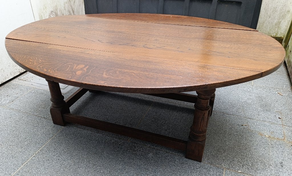 Houten salontafel, Huis en Inrichting, Ophalen, Gebruikt, 100 tot 150 cm, 50 tot 100 cm