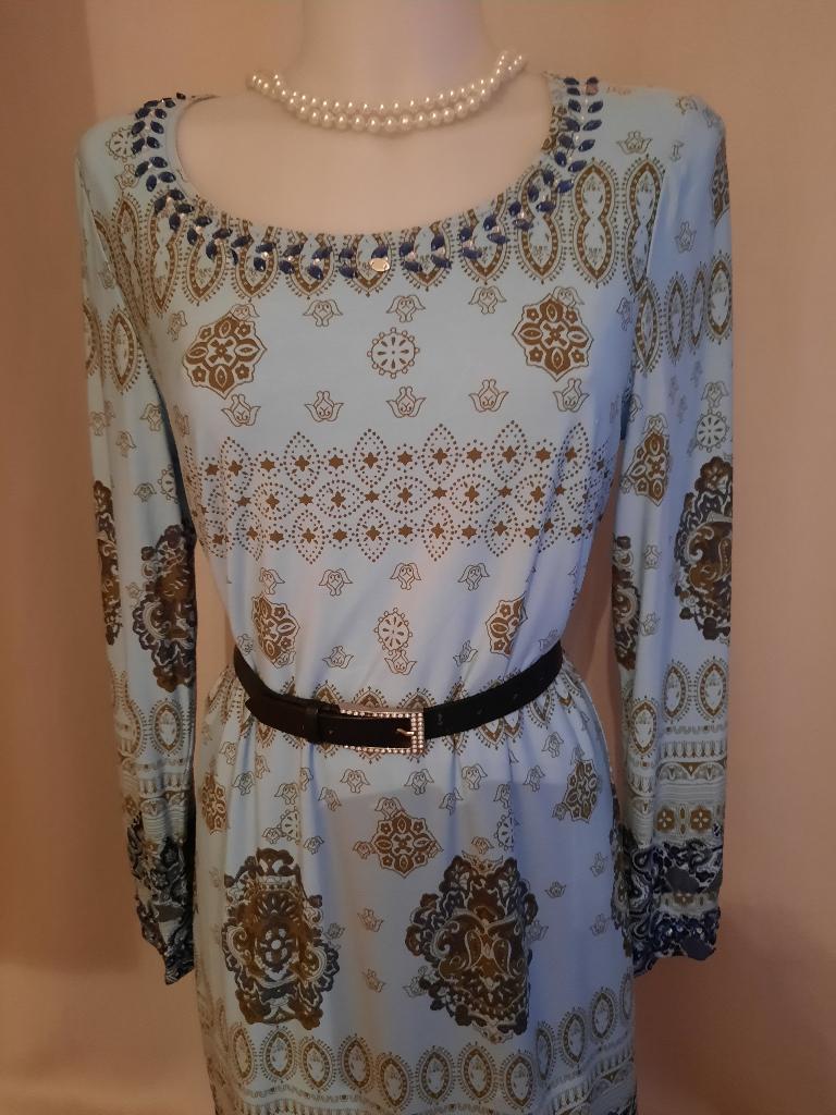 Mooi K-design kleedje, Maat 38/40 (M), K-design, Blauw, Ophalen of Verzenden