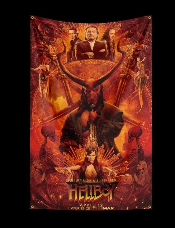 Drapeaux Big Hellboy (150 x 90 cm), Enlèvement ou Envoi, Neuf
