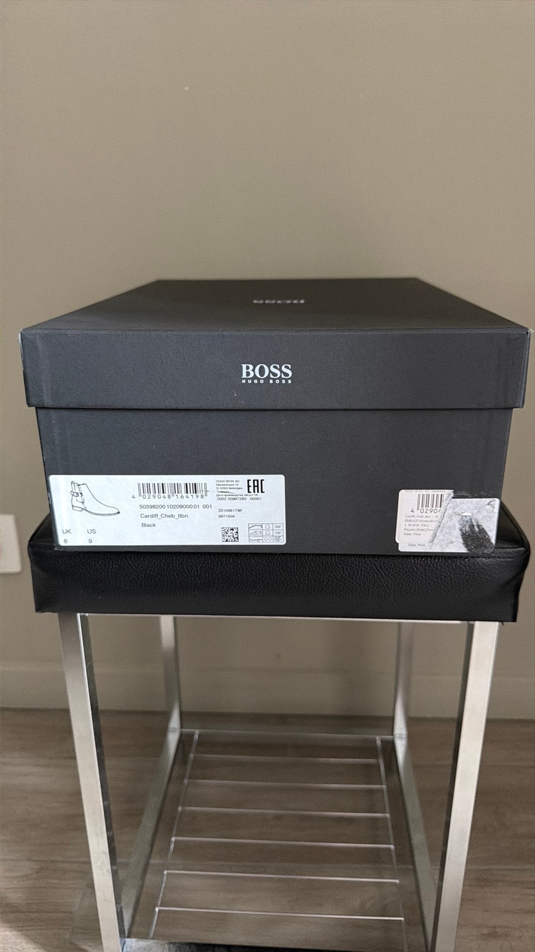 Hugo boss Cardiff, Bottes, Comme neuf, Enlèvement, Noir