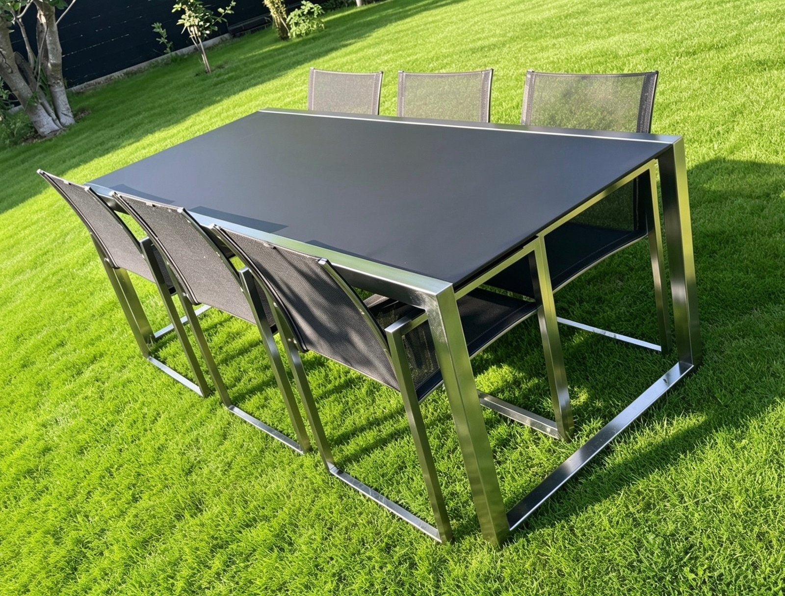 Tuinset Royal Botania, Tuin en Terras, Tuinsets en Loungesets, Tuinset, Inox, 6 zitplaatsen, Eettafel, Stoel, Ophalen