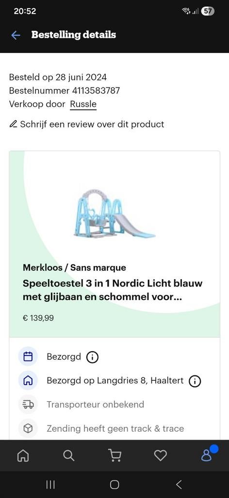 Glijbaan en schommel speeltuig baby/peuter, Kinderen en Baby's, Ophalen, Gebruikt, Schommel