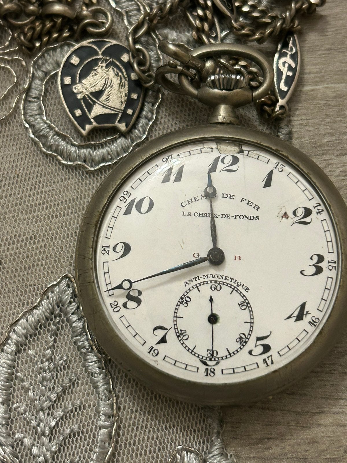 Vintage zakuurwerk, Ophalen of Verzenden, Zakhorloge
