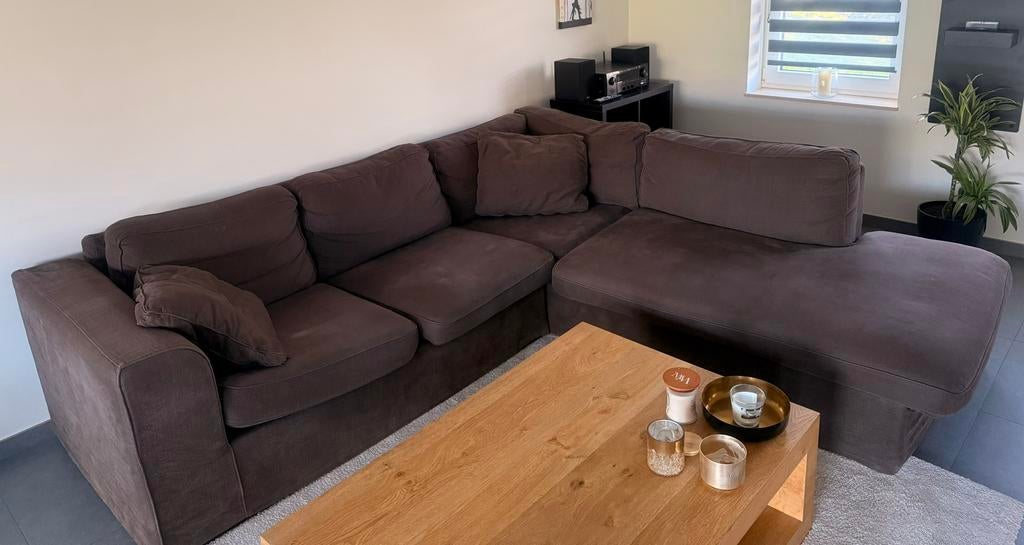 Canapé très confortable 260x240 déhoussable, Maison & Meubles, Enlèvement, Utilisé, Tissus
