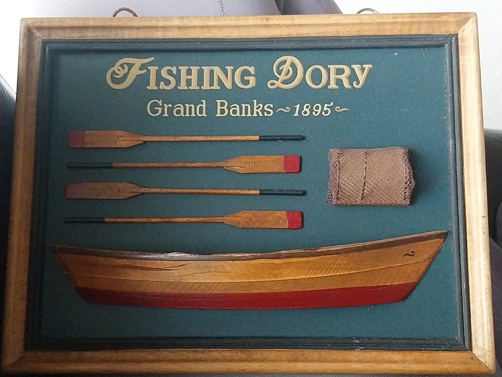 Maritieme 3D wanddecoratie (Fishing Dory), Ophalen of Verzenden