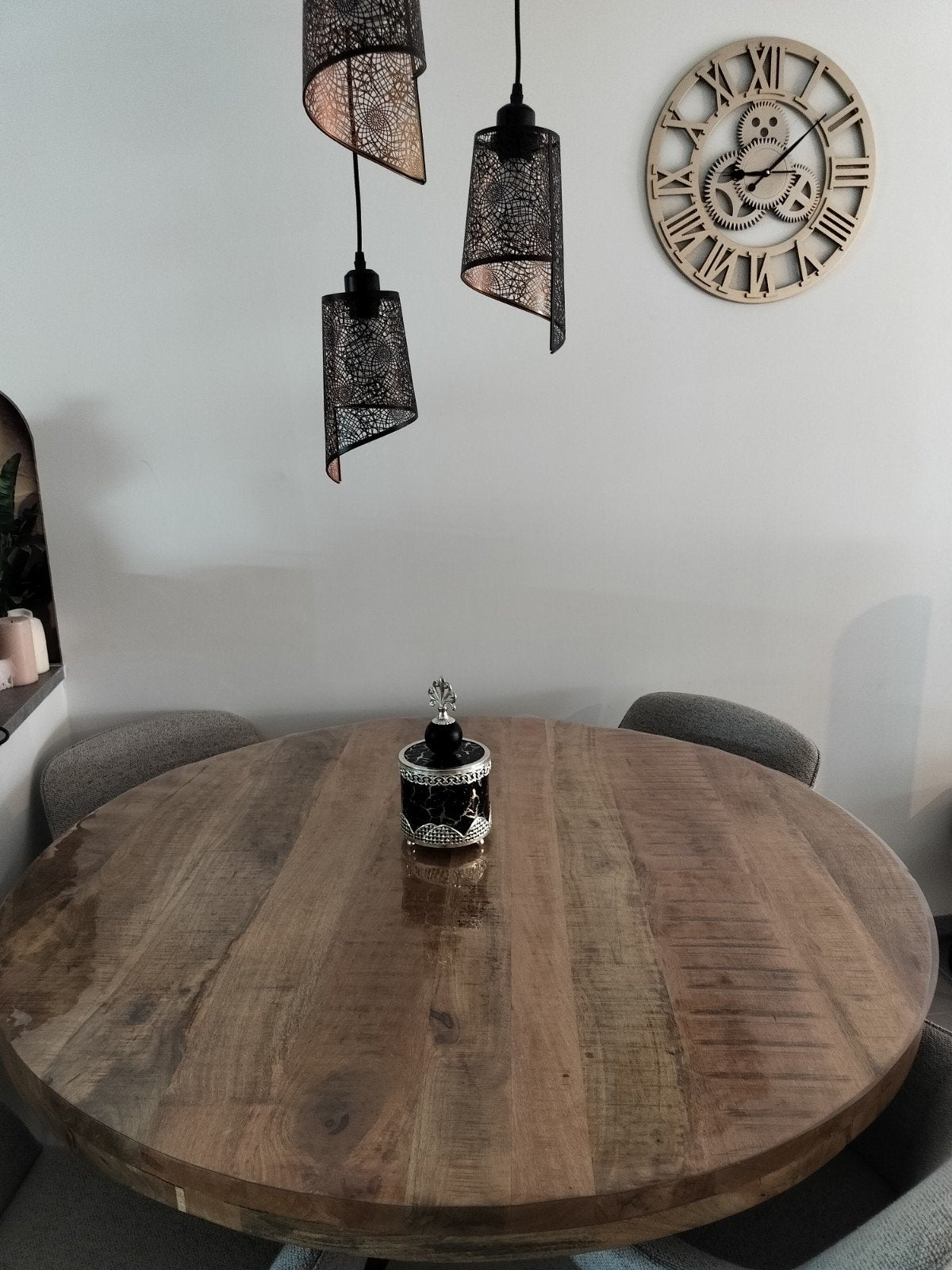 Mango tafel, Ophalen, 50 tot 100 cm, Rond, Zo goed als nieuw