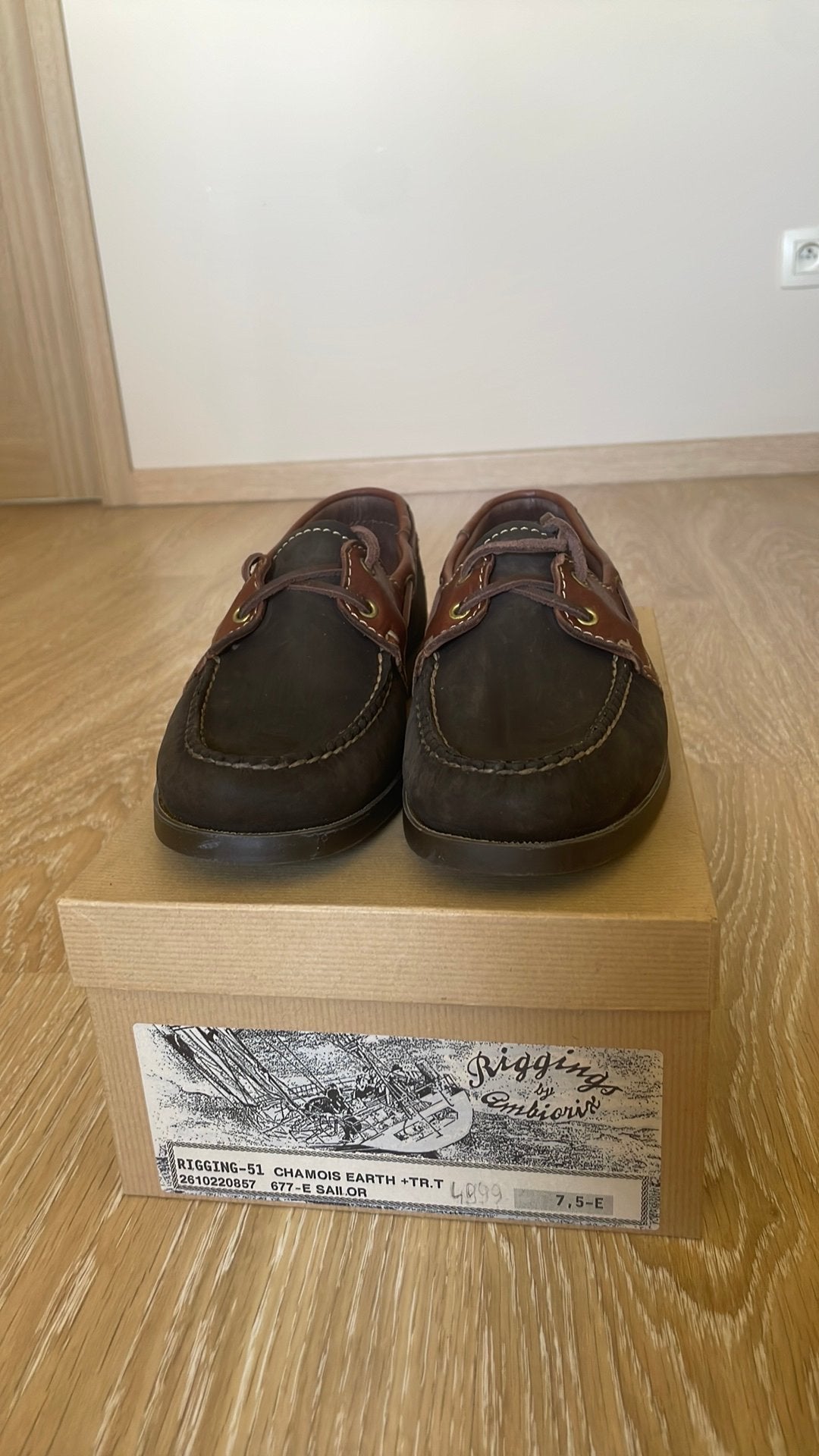 Chaussures bateau « Sailor » Ambiorix, Enlèvement ou Envoi, Comme neuf, Brun, Flâneurs