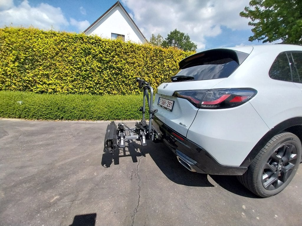 Fietsenrek Peruzzo Pure Instinct, Ophalen, Zo goed als nieuw, 2 fietsen, Trekhaakdrager