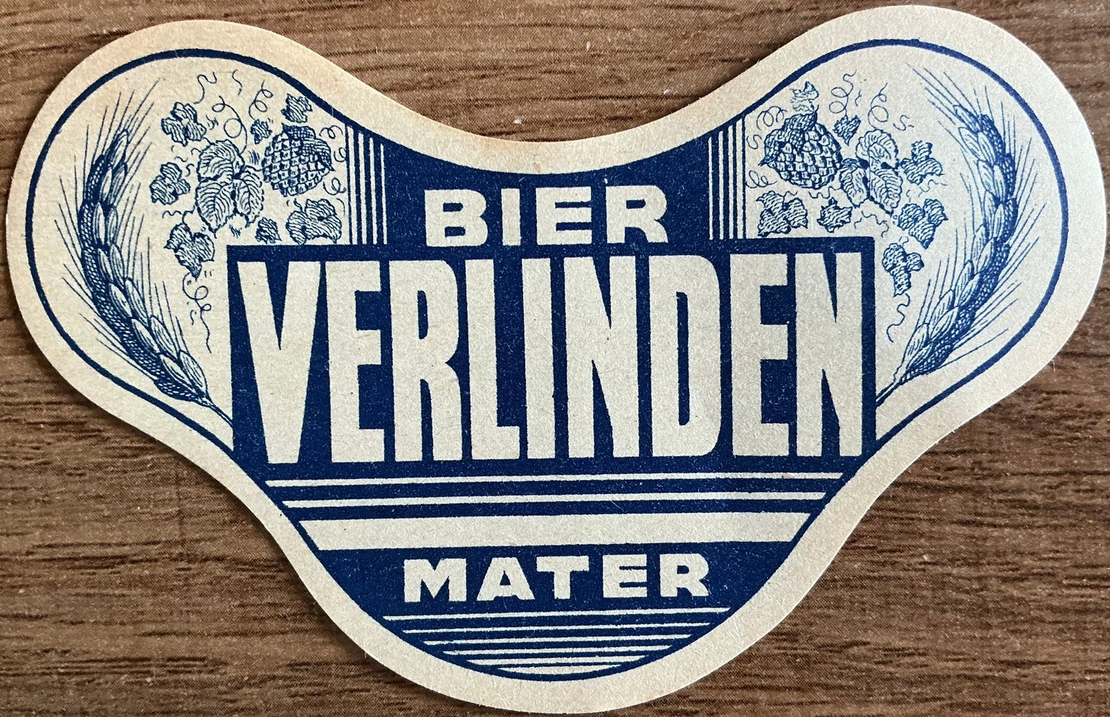 Ancienne étiquette BEER VERLINDEN/MATER, Enlèvement ou Envoi, Comme neuf, Autres types, Autres marques