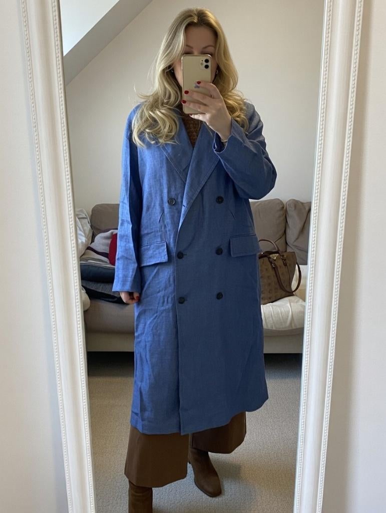 Lange jas Zara maat medium, Kleding | Dames, Verzenden, Gedragen, Maat 38/40 (M)