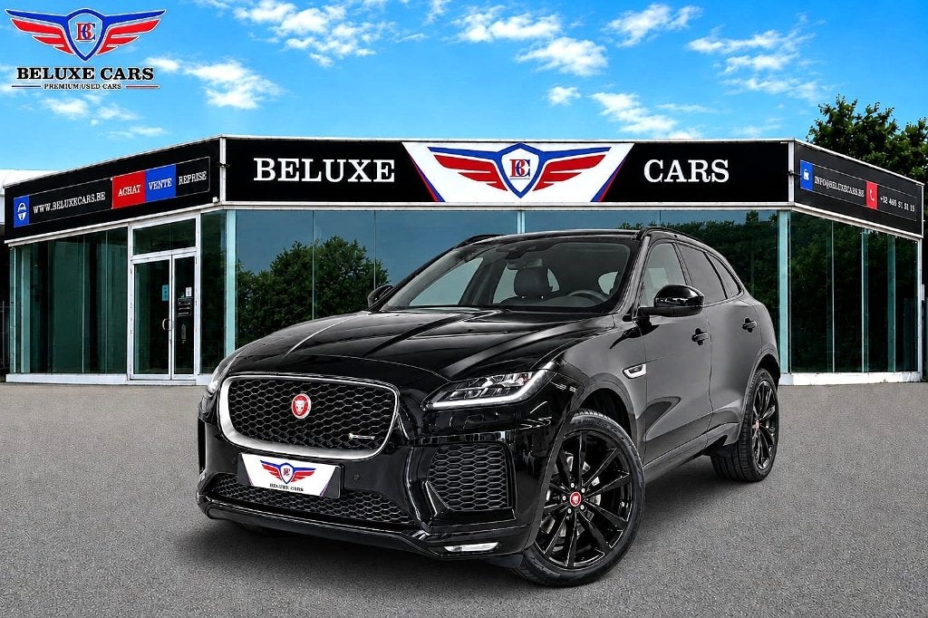 Jaguar E-Pace 2.0 D*R-SPORT*PANO*CAMERA*SIEGE-ELEC-MEMO*JA, Auto's, Jaguar, 4 cilinders, Zwart, Leder, Bedrijf