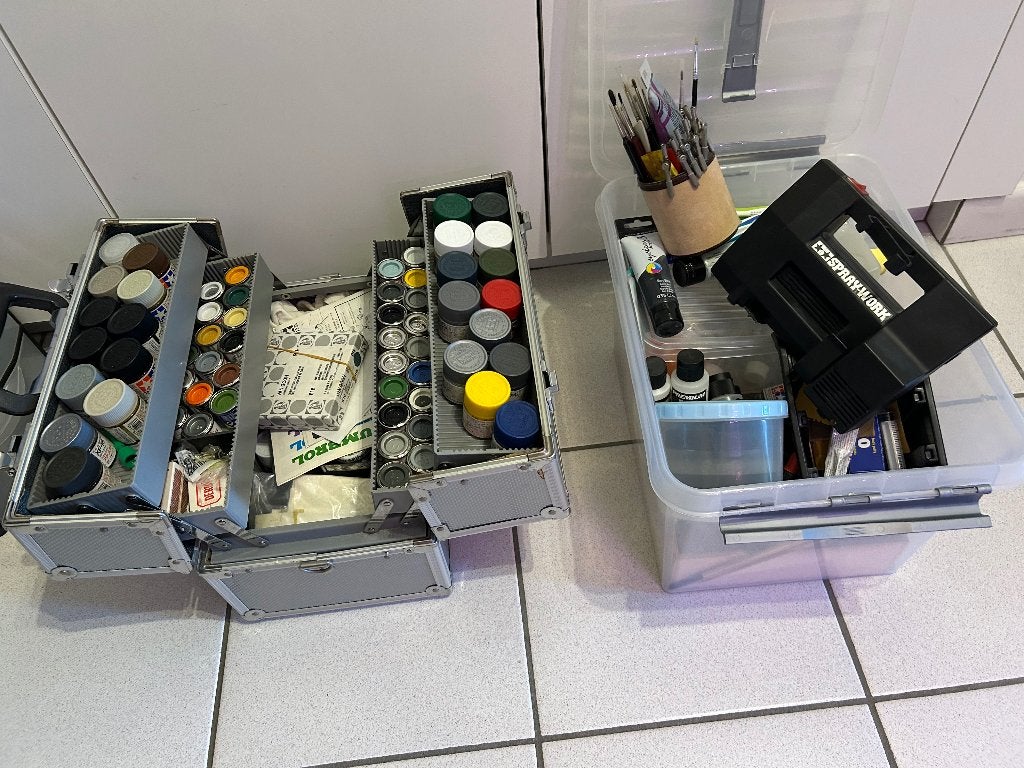 Modelbouw verf en allerhande benodigdheden, Hobby en Vrije tijd, Modelbouw | Overige, Ophalen, Gebruikt