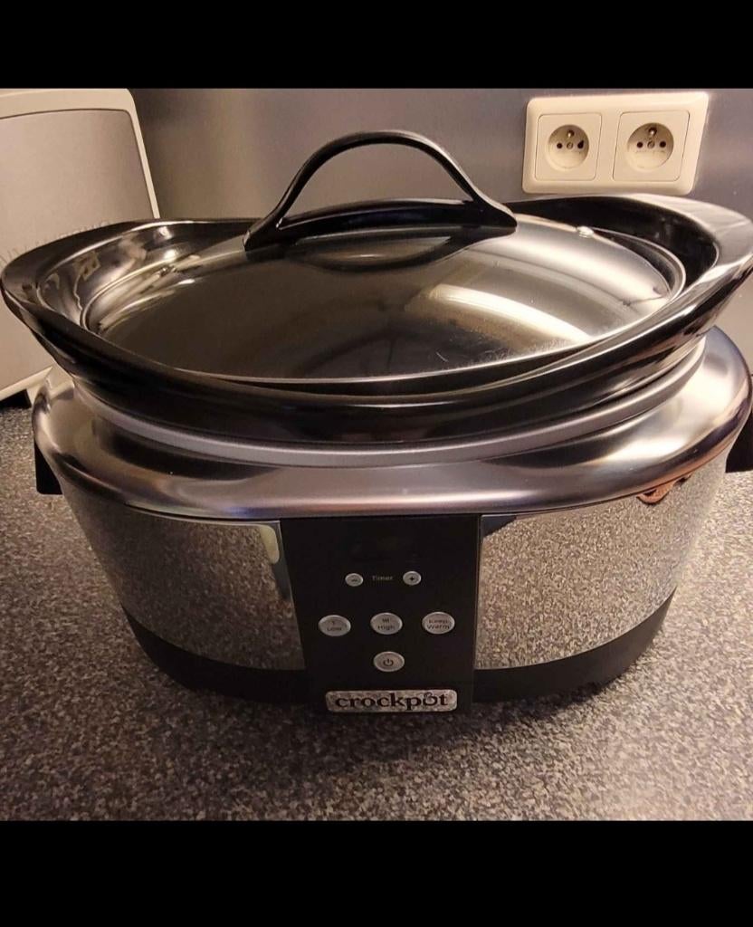 Crock-Pot programmeerbare elektrische slowcooker, Elektronische apparatuur, Ophalen, Zo goed als nieuw