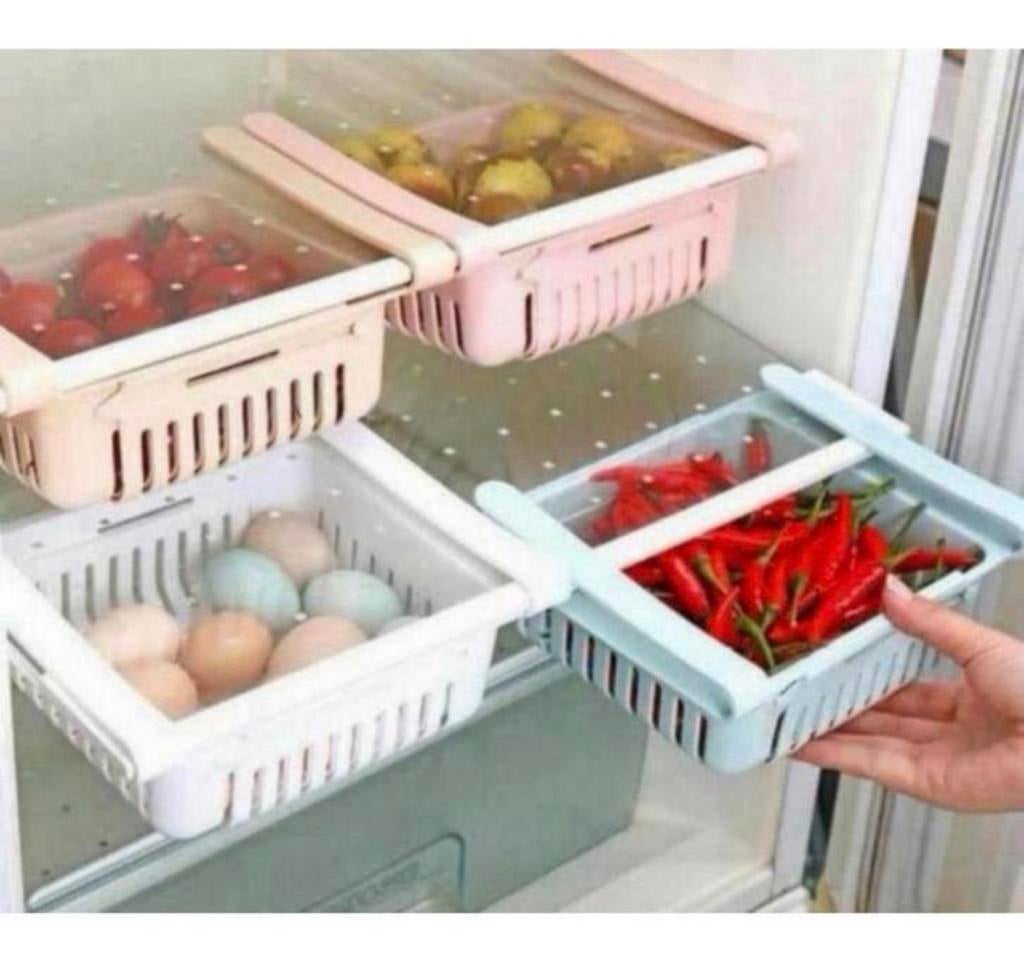 Lot de 5 paniers de rangement réglables pour réfrigérateur., Electroménager, Enlèvement ou Envoi, Neuf