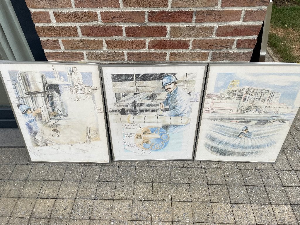 Tekeningen, Ophalen, Tekening, Pentekening, Met ophangsysteem