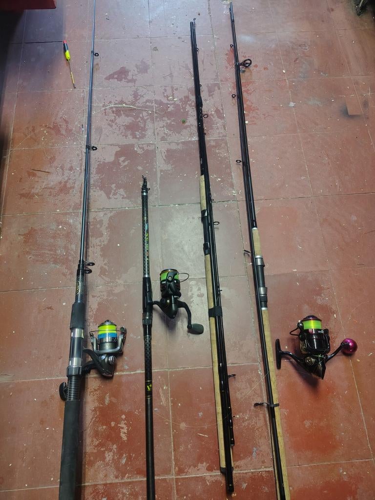 2 telescopische, 2 in 2stukken 3 molens,, Ophalen