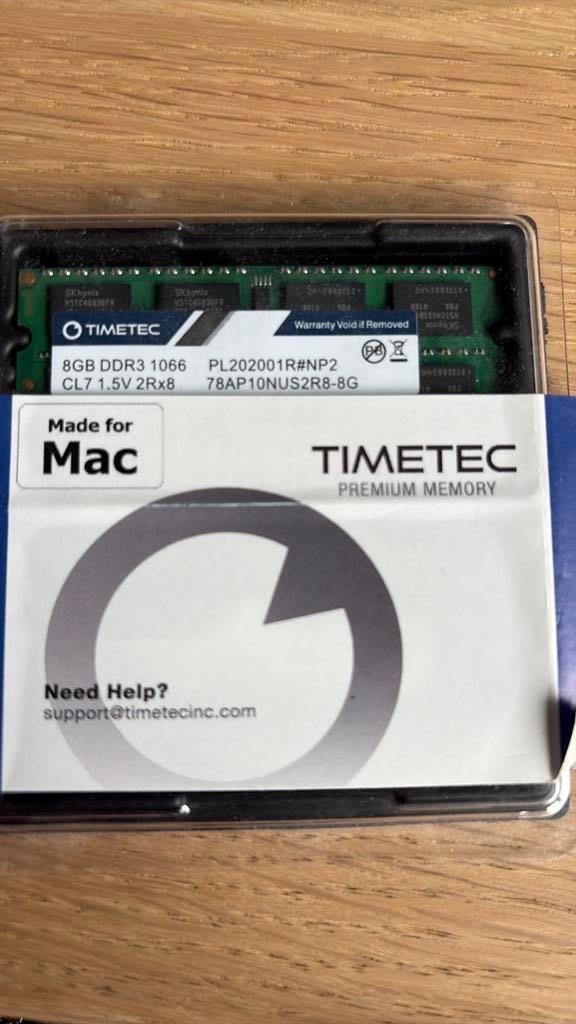 2 barettes de ram 8Gb DDR3 1066 (total 16Gb), Computers en Software, RAM geheugen, Ophalen, Gebruikt, DDR3