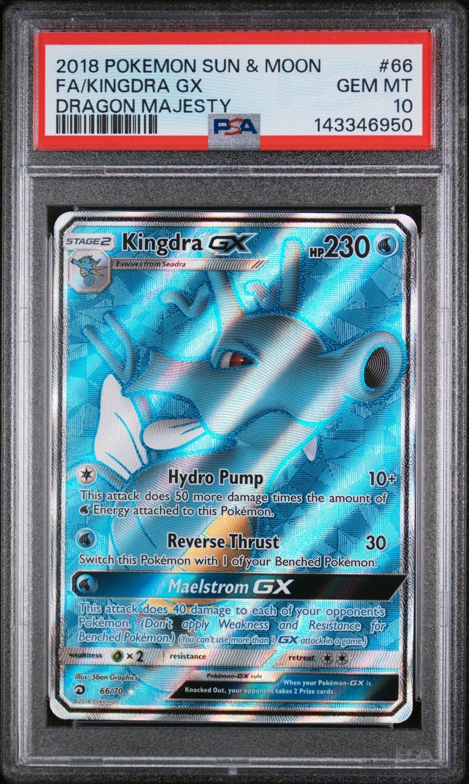 Pokemon kingdra gx psa 10, Enlèvement ou Envoi