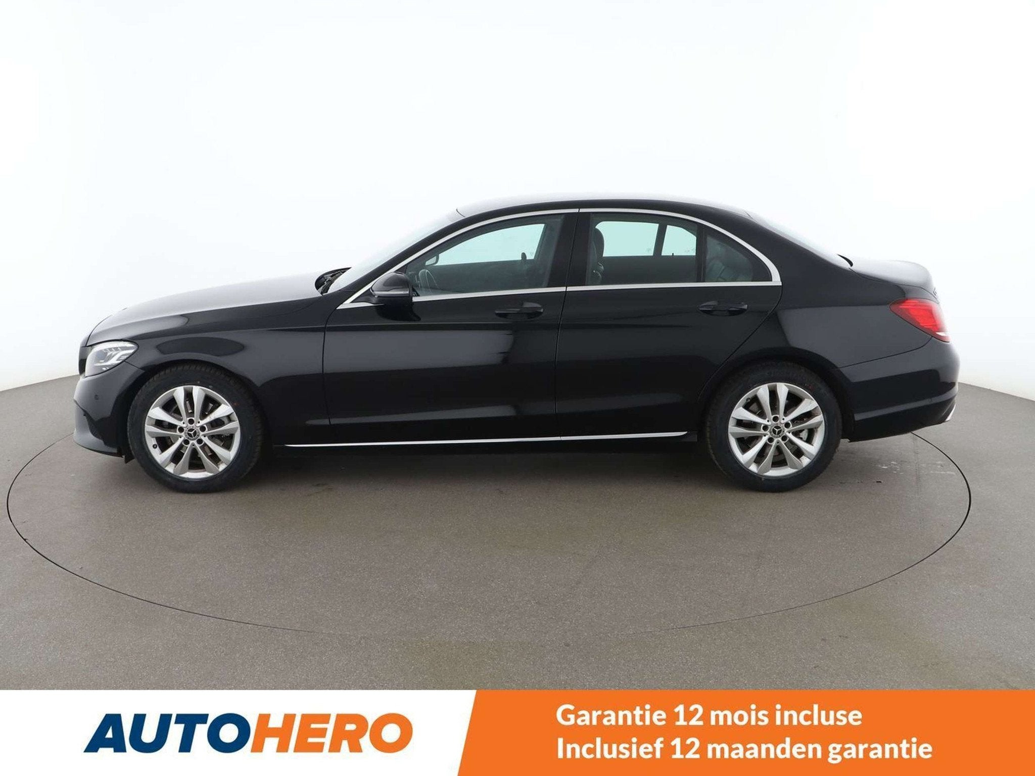 Mercedes-Benz C-Klasse 180 C 180 d Avantgarde (bj 2019), Auto's, Zwart, Te koop, 1555 kg, 90 kW