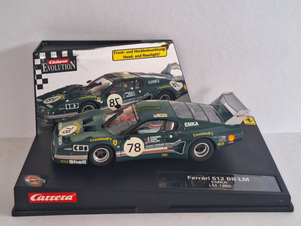 Carrera Evolution Ferrari 512 BB LM EMKA LM 1980 TOP DEAL, Kinderen en Baby's, Speelgoed | Racebanen, Racebaan, Carrera, Nieuw
