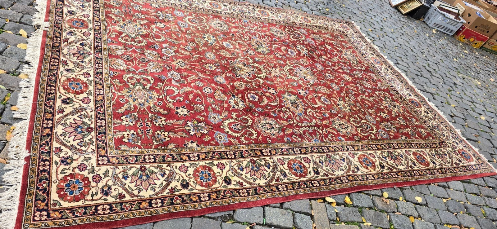 vendre, très beau tapis oriental au style classique et éléga, Enlèvement ou Envoi, Rouge