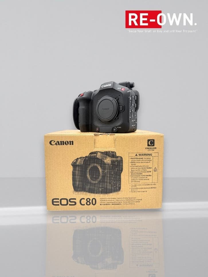 CANON EOS C80 | 134 DRAAIUREN | TOPSTAAT | DOOS | BON, Canon, 20x of meer, Ophalen of Verzenden, Zo goed als nieuw