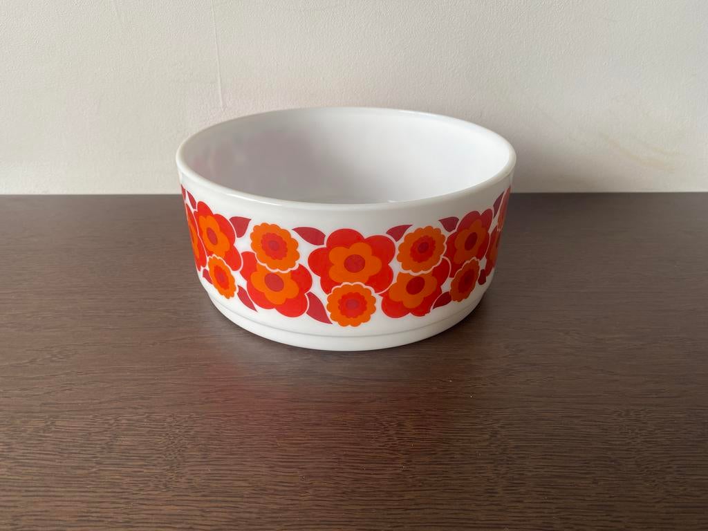 Vintage arcopal lotus kom, Ophalen