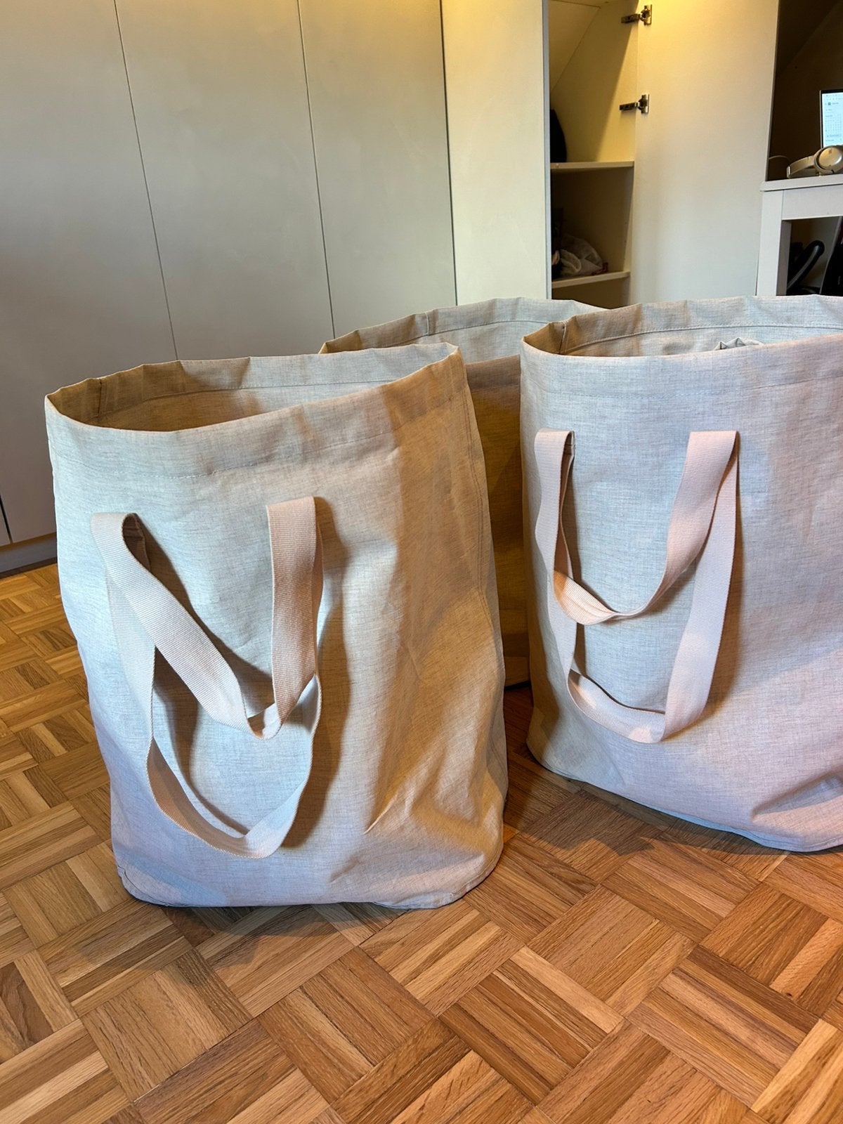 Waszak/wasmand IKEA Purrpingla 3 stuks, IKEA, Beige, Ophalen of Verzenden, Zo goed als nieuw