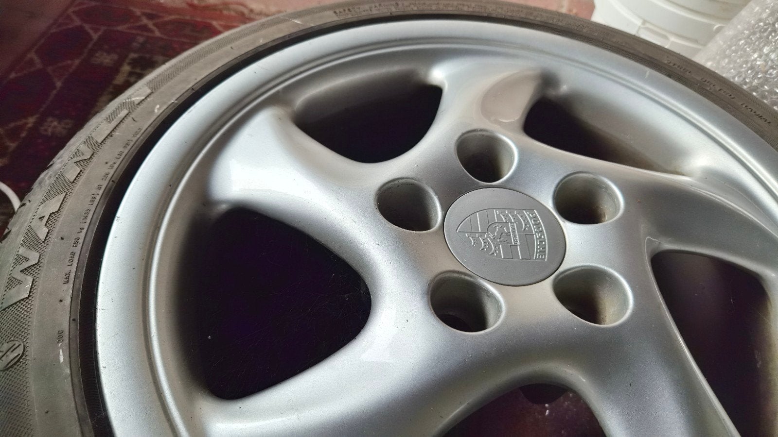 17inch Porsche cup3 REPLICA WHEELS, Auto diversen, Ophalen, Gebruikt