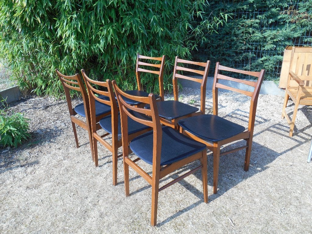 Vintage eetkamer stoelen uit jaren '60, Ophalen