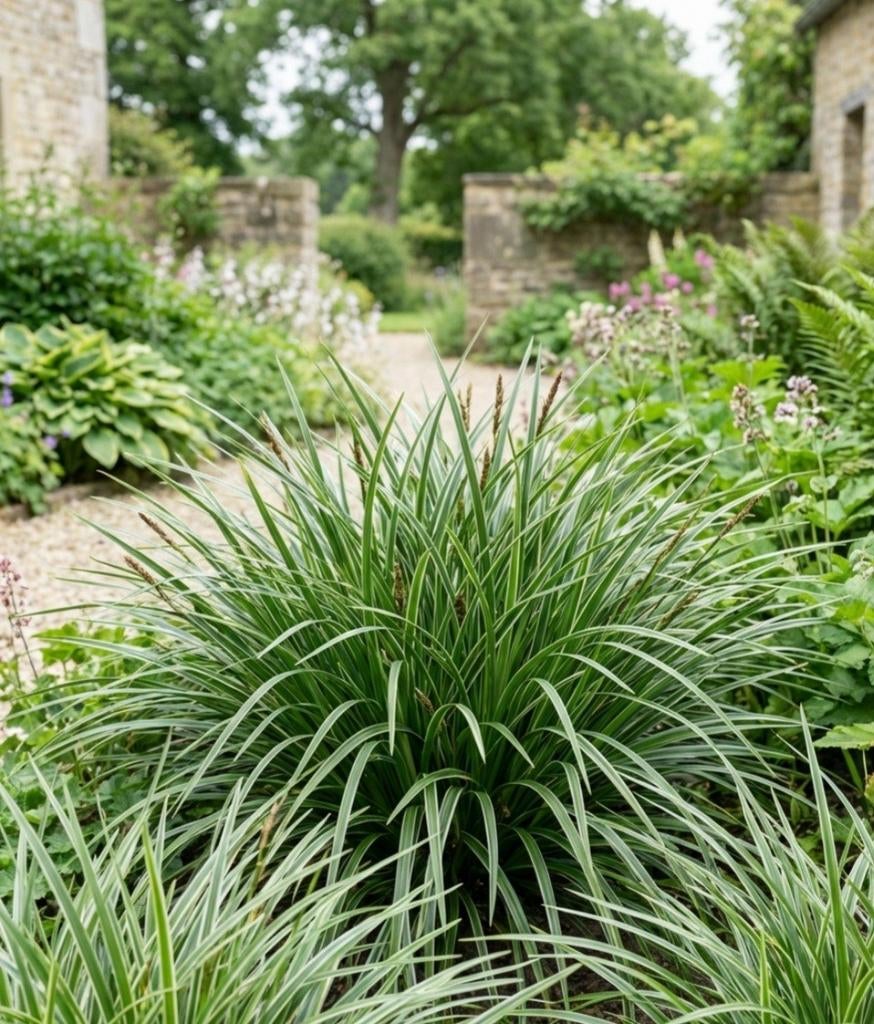 Carex morrowii, japanse zegge, bodembedekker, siergras, Jardin & Terrasse, Plantes | Jardin, Enlèvement, Plante fixe, Graminées ornementales