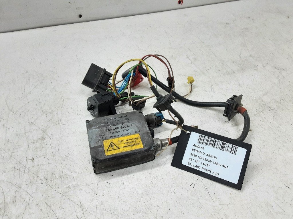 BALLAST DE PHARE XENON DROIT Audi A6 (C5) (4BO941471), Autos : Pièces & Accessoires, Mevr. I. Hauben, Audi, Utilisé, Rue de l'Espoir 34 34
4030  GRIVEGNÉE, BE