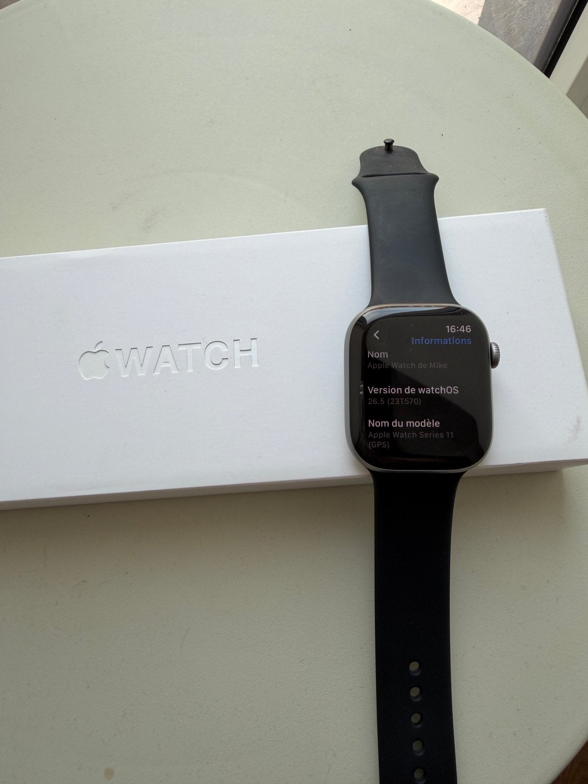 Apple Watch serie 11 46mm, Ophalen, Conditie, Zo goed als nieuw