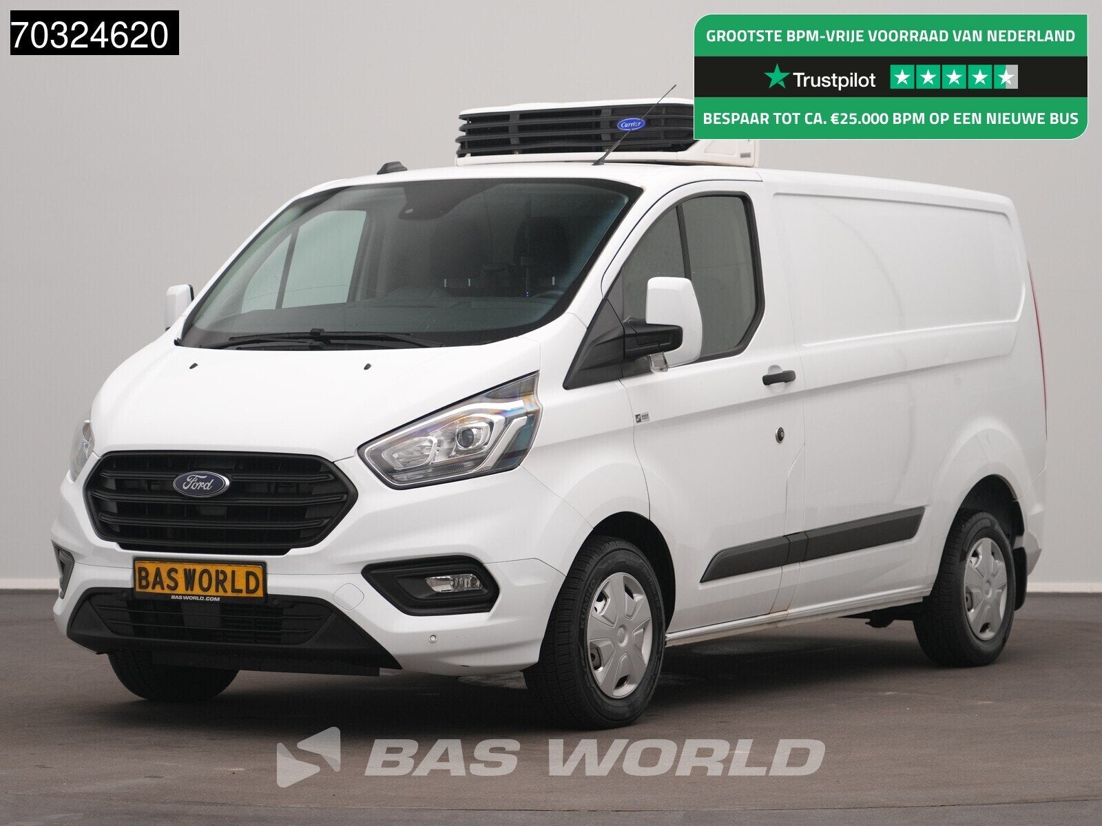 Ford Transit Custom 130PK Kerstner Koelwagen Carrier Xarios, Autos, Achat, Euro 6, Entreprise, 3 places