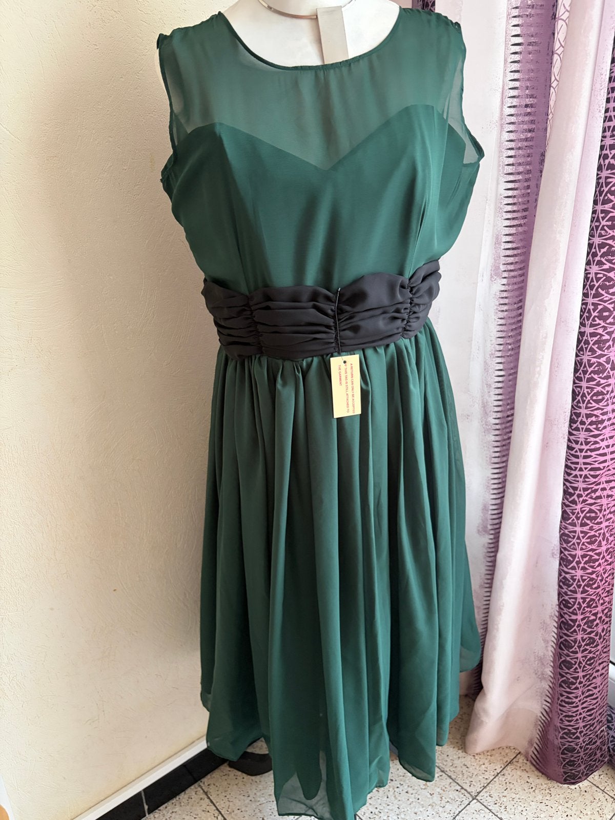 Robe de cérémonie Lindy Bop verte émeraude T. 46 Neuve, Enlèvement ou Envoi, Comme neuf, Vert