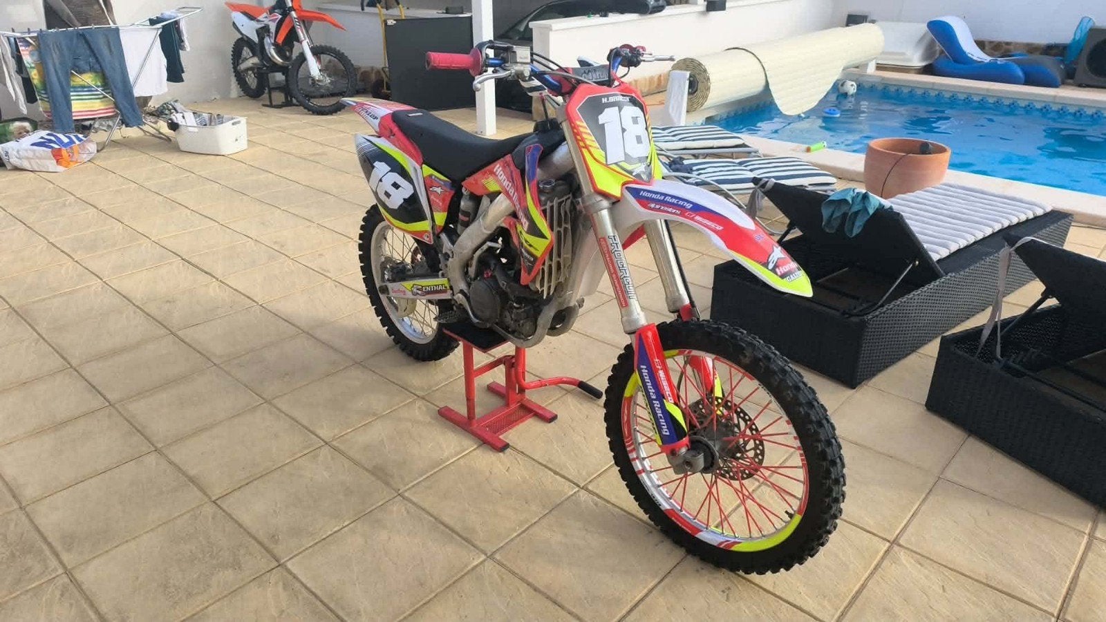 moto cross honda cfr 250cc kit athena 290cc neuf année 2010, Enlèvement
