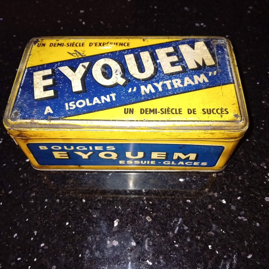 Vintage blik bougies Eyquem, Verzamelen, Ophalen of Verzenden, Gebruikt