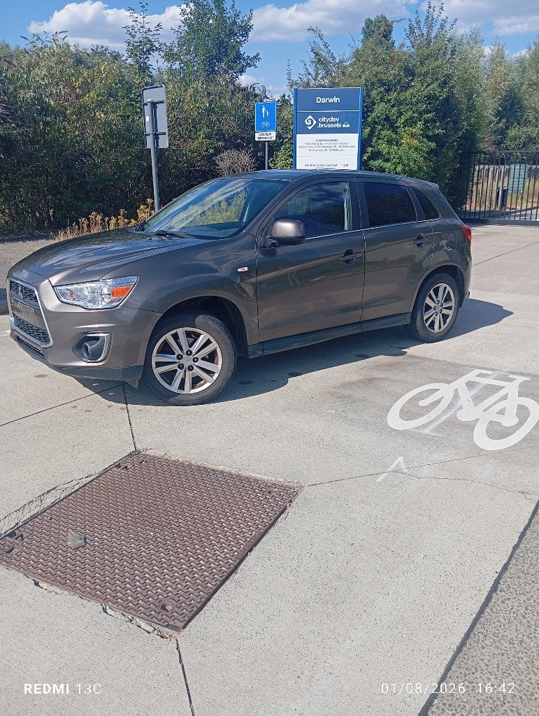 Mitsubishi ASX, 110.000km, 1.6 essence, 2013, Cuir, Euro 5, Boîte manuelle, Noir