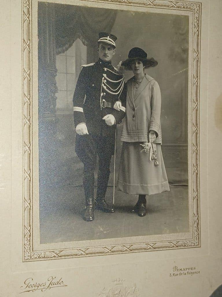 rijkswacht gendarme echte foto, Foto, Ophalen of Verzenden, Zo goed als nieuw, Voor 1940