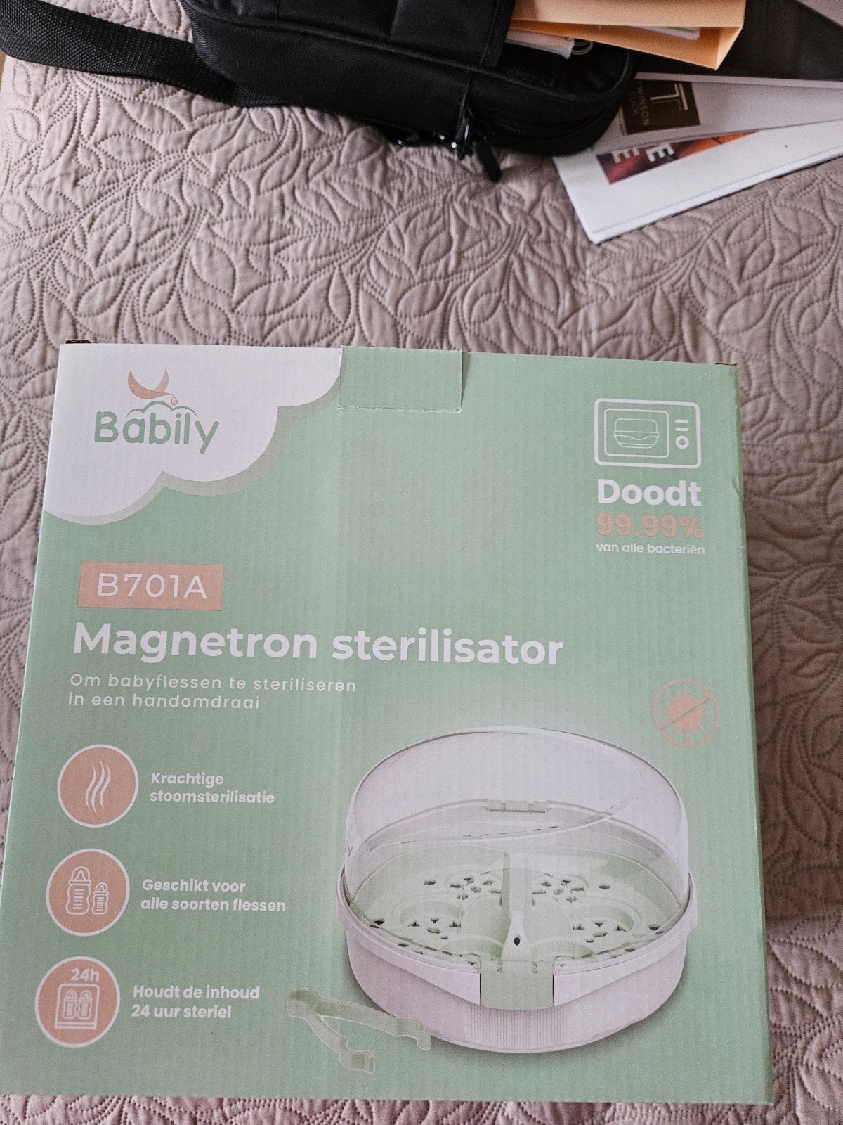Stérilisateur à micro-ondes Babily, Enlèvement, Comme neuf, Stérilisateur