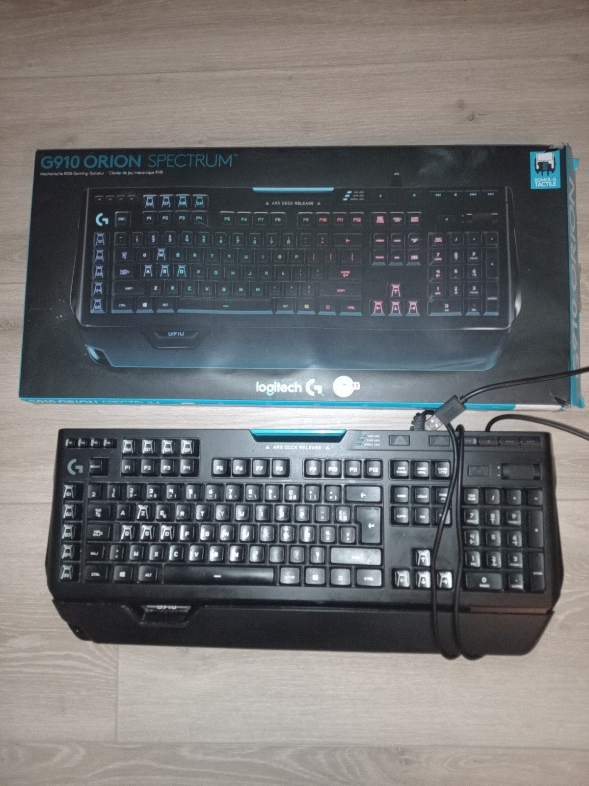 gaming-toetsenbord. Logitech: G910 Orion Spectrum. als nieuw, Computers en Software, Ophalen, Logitech, Gaming toetsenbord, Azerty