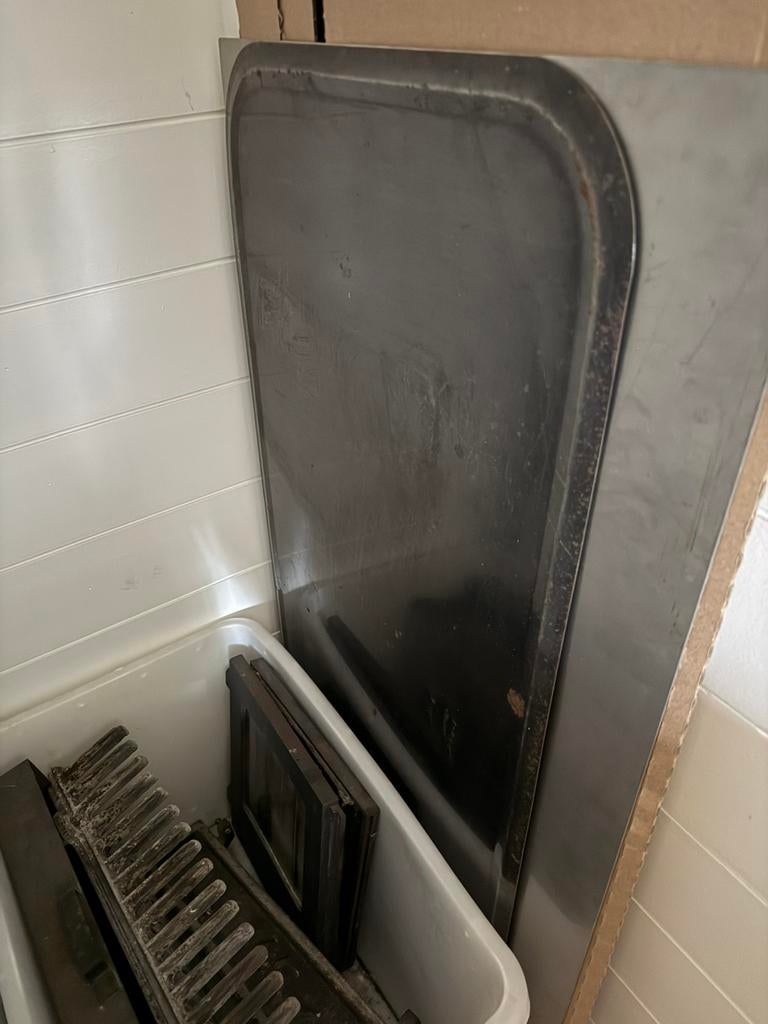 Poêle a bois en finte a donner complet, Maison & Meubles, Enlèvement, Bois