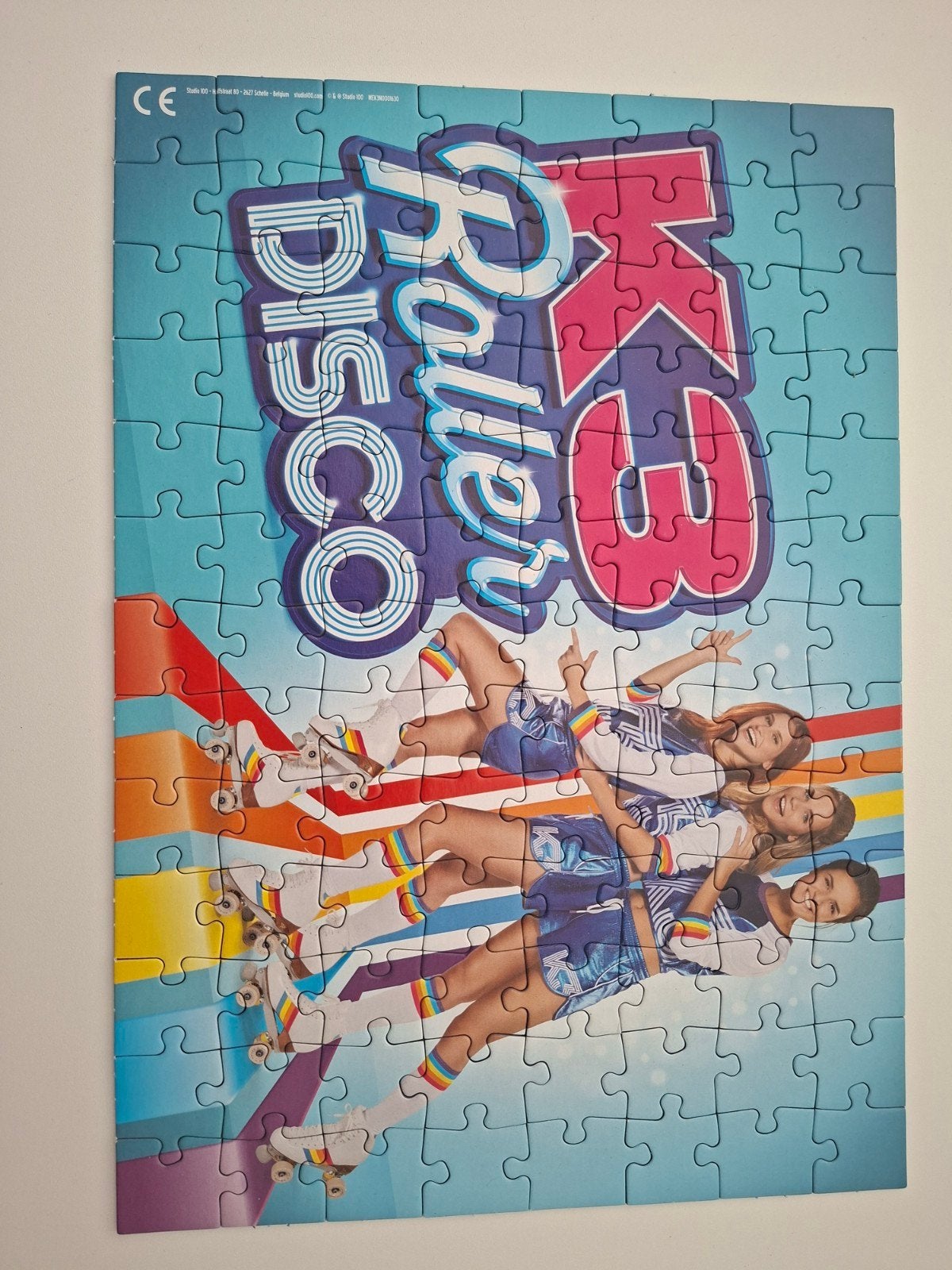 K3 puzzel met 104 puzzelstukjes maar ZONDER POSTER., Ophalen, Meer dan 50 stukjes, Zo goed als nieuw