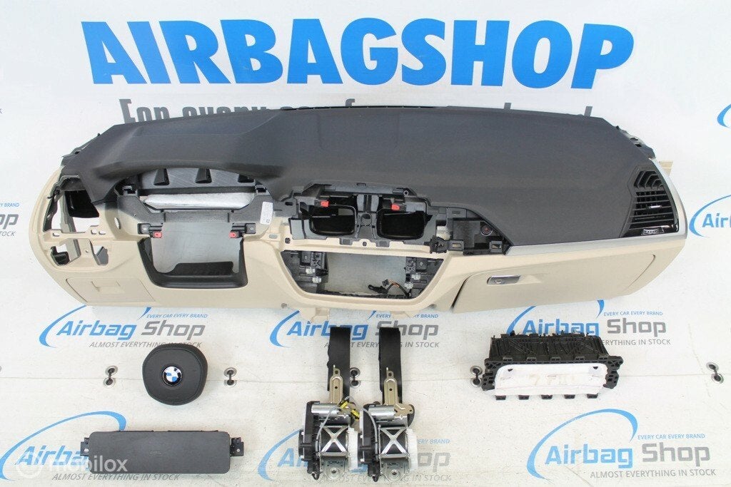 Airbag kit Tableau de bord M noir/beige BMW X4 G02 2018-...., Enlèvement ou Envoi, Utilisé