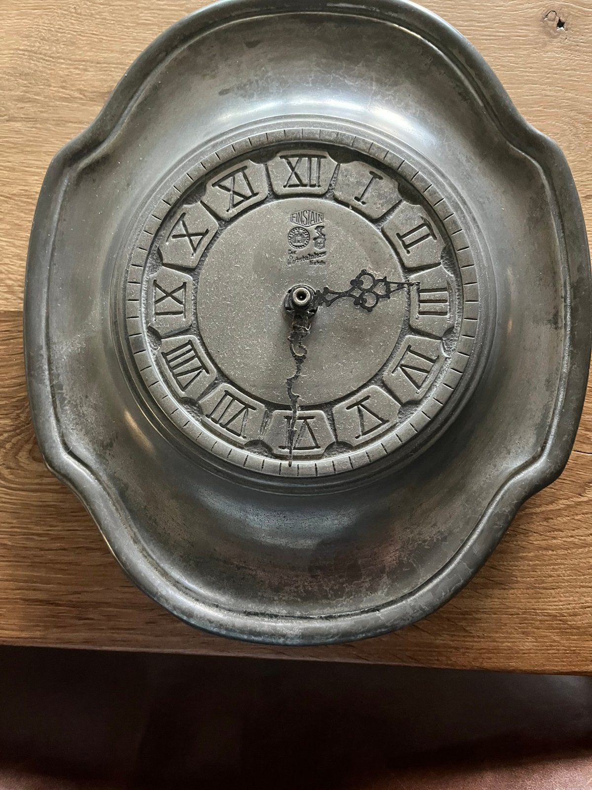 Pot Stainier Sier horloge voor op schildersezel, Antiek en Kunst, Ophalen