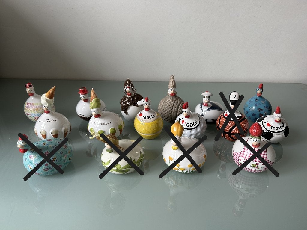 Petites poules J-Line décoratives, Enlèvement ou Envoi, Comme neuf