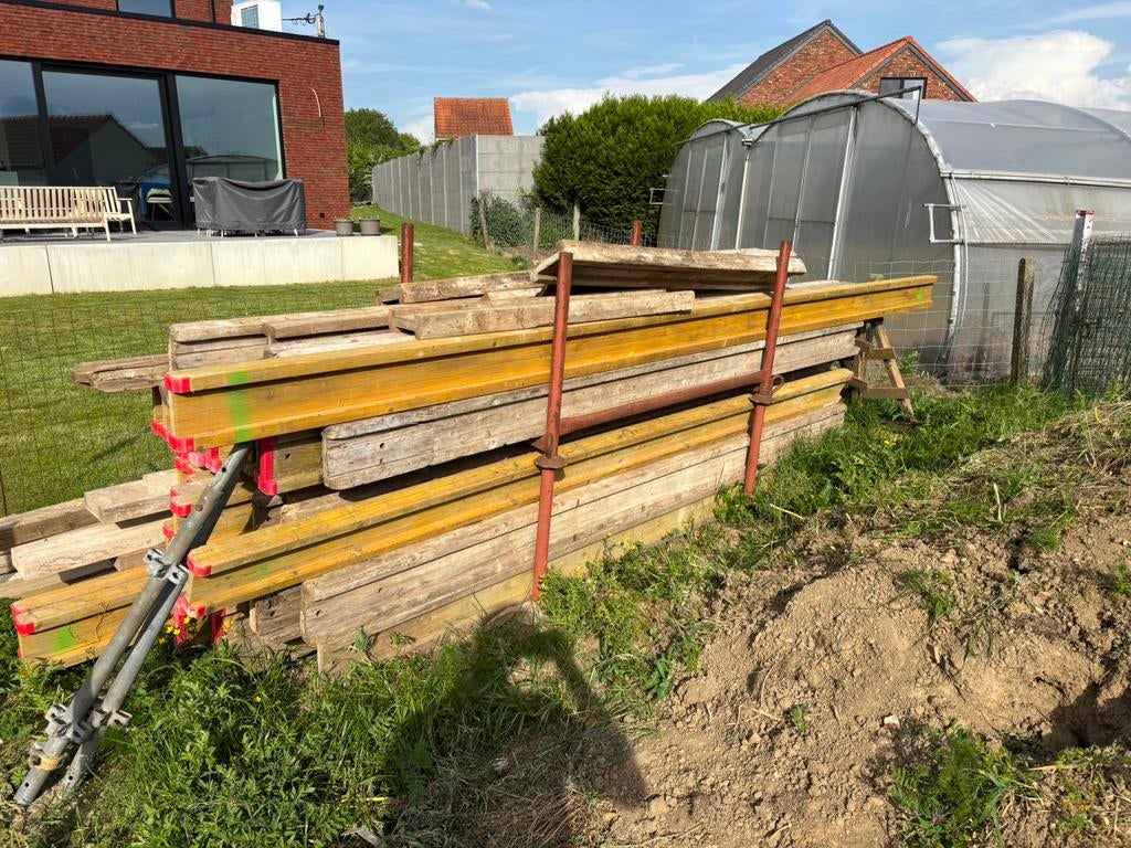 Doka balken, Doe-het-zelf en Bouw, Hout en Planken, Ophalen, Zo goed als nieuw