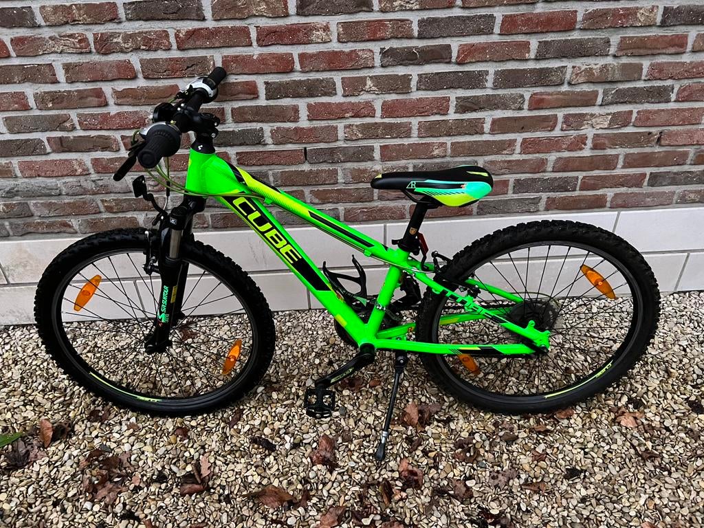 Groene mountainbike van Cube, Fietsen en Brommers, Fietsen | Jongens, Zo goed als nieuw, 24 inch, Ophalen
